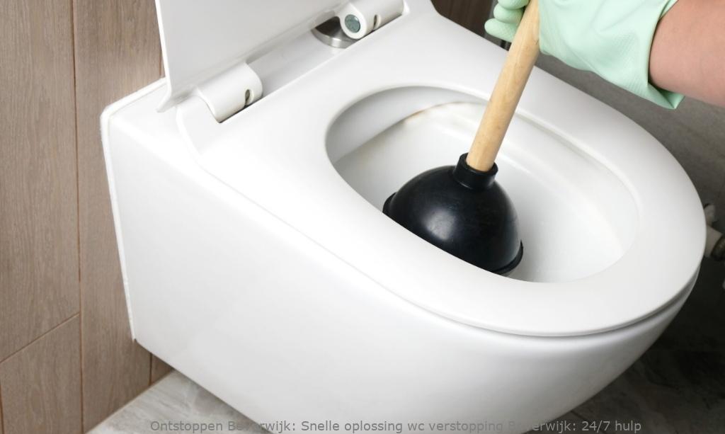 Snelle oplossing wc verstopping Beverwijk: 24/7 hulp