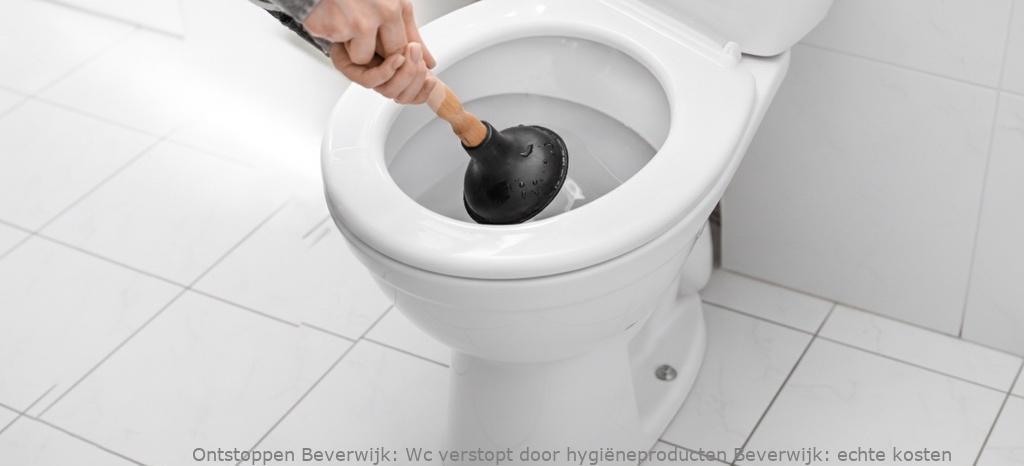 Wc verstopt door hygiëneproducten Beverwijk: echte kosten